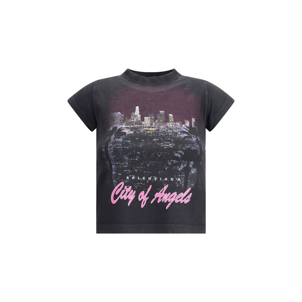 Balenciaga – Geschrumpftes T-Shirt „City of Angels“