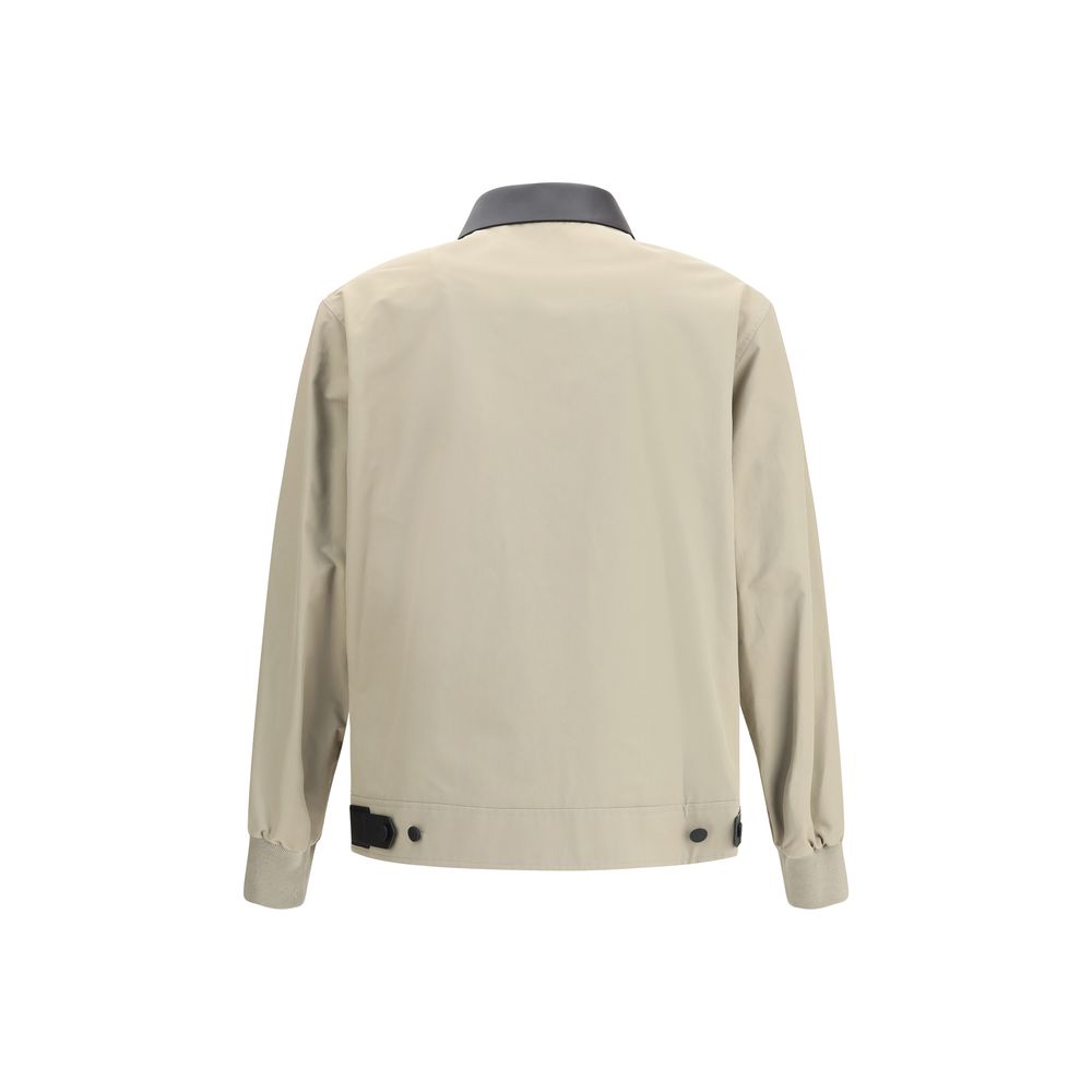 Givenchy Harrington-Jacke aus Baumwolle mit Lederdetails
