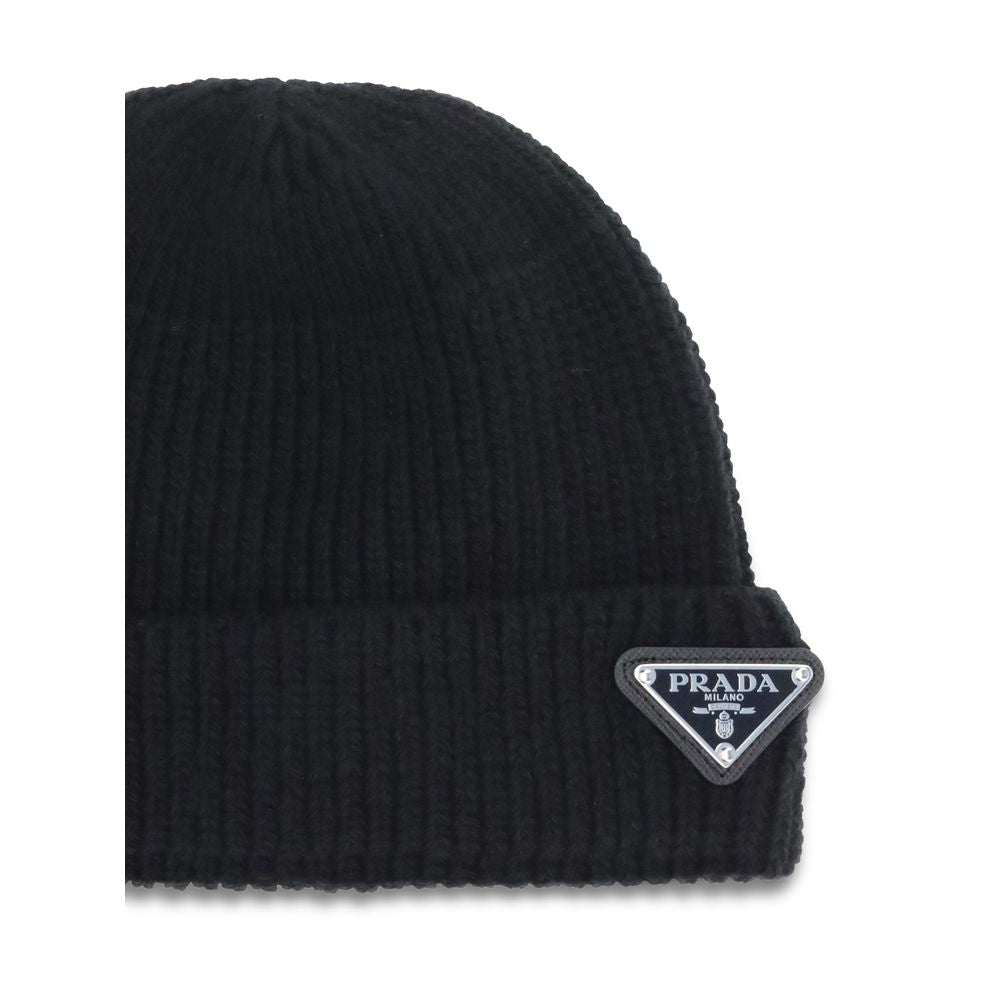 Prada Beanie-Mütze mit Logo