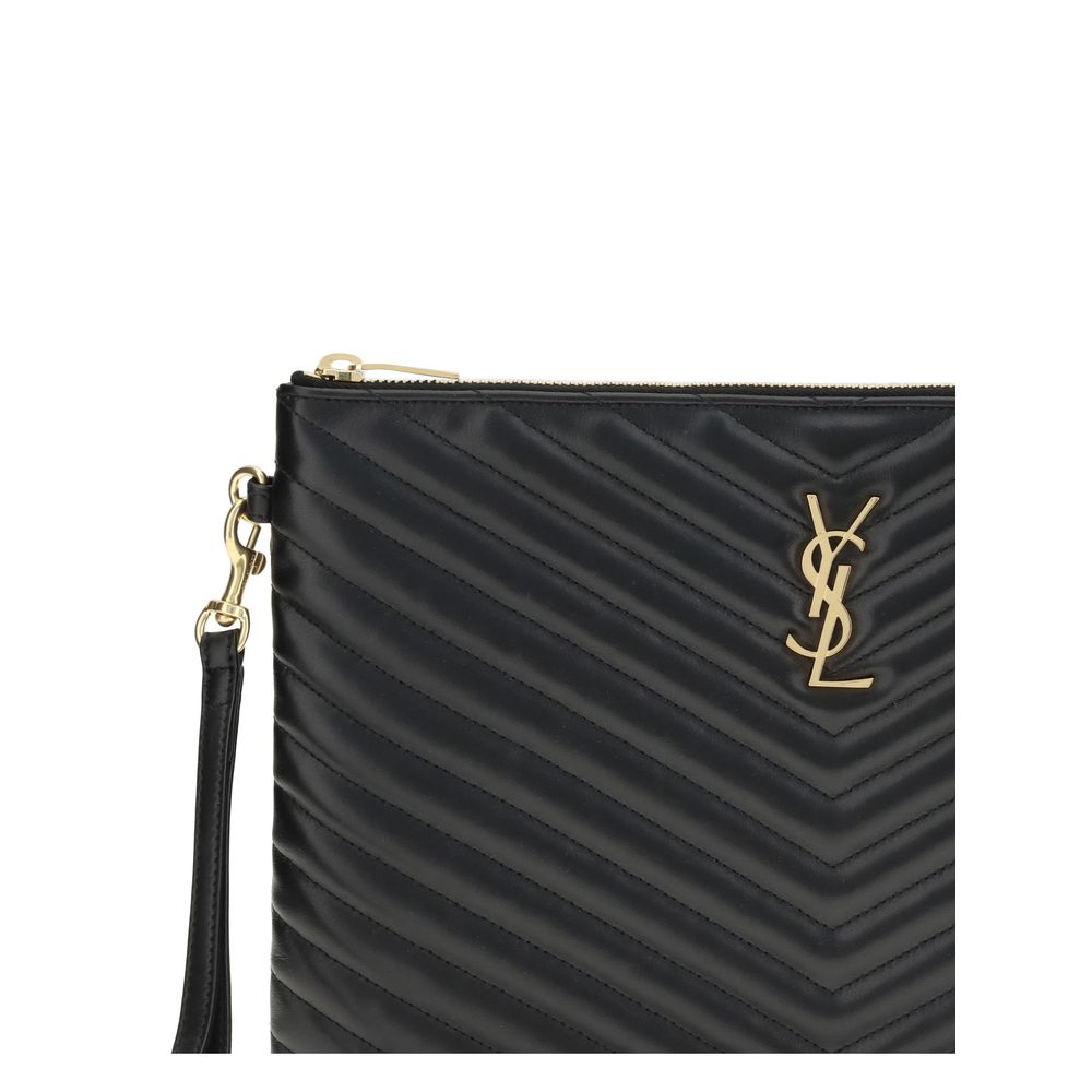 Saint Laurent Matelassé-Ledertasche