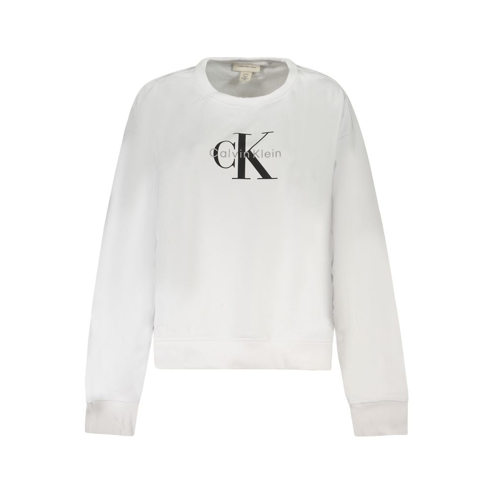 Calvin Klein Weißer Baumwollpullover für Damen