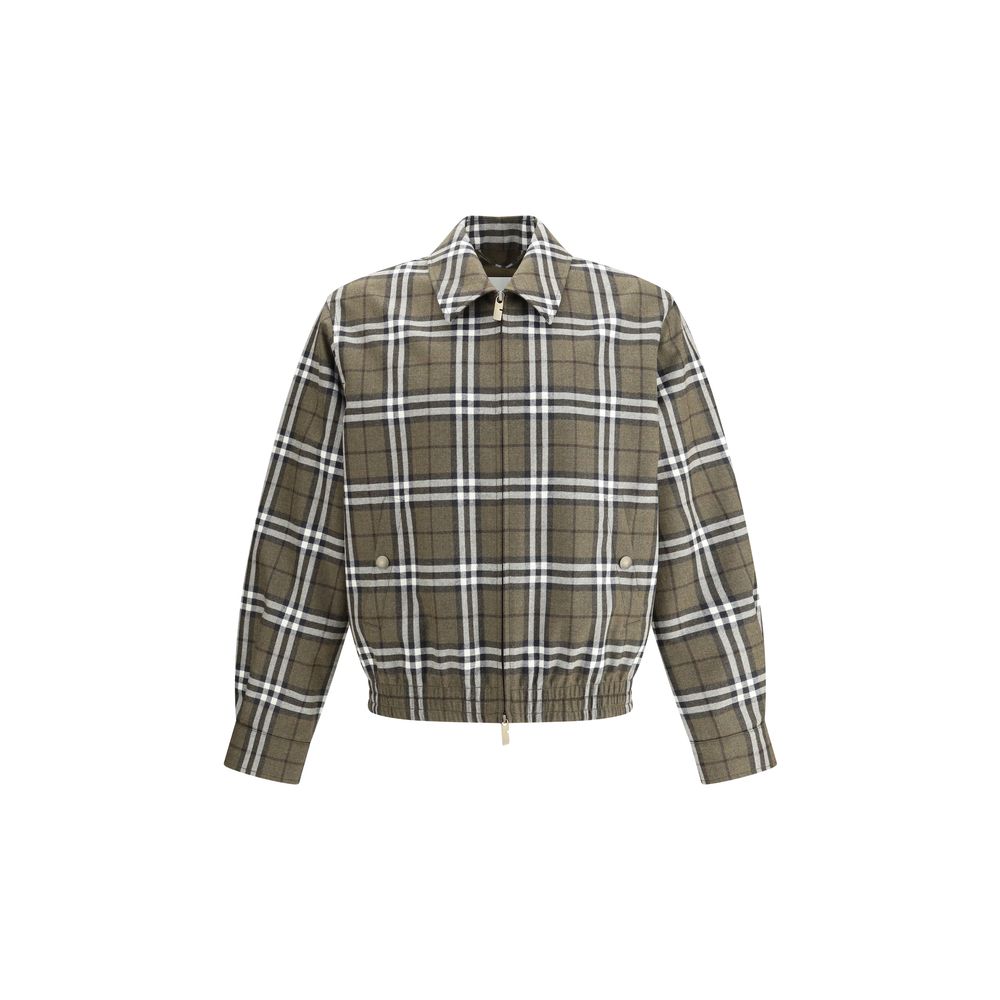 Burberry Harrington-Jacke aus Wolle mit Karomuster