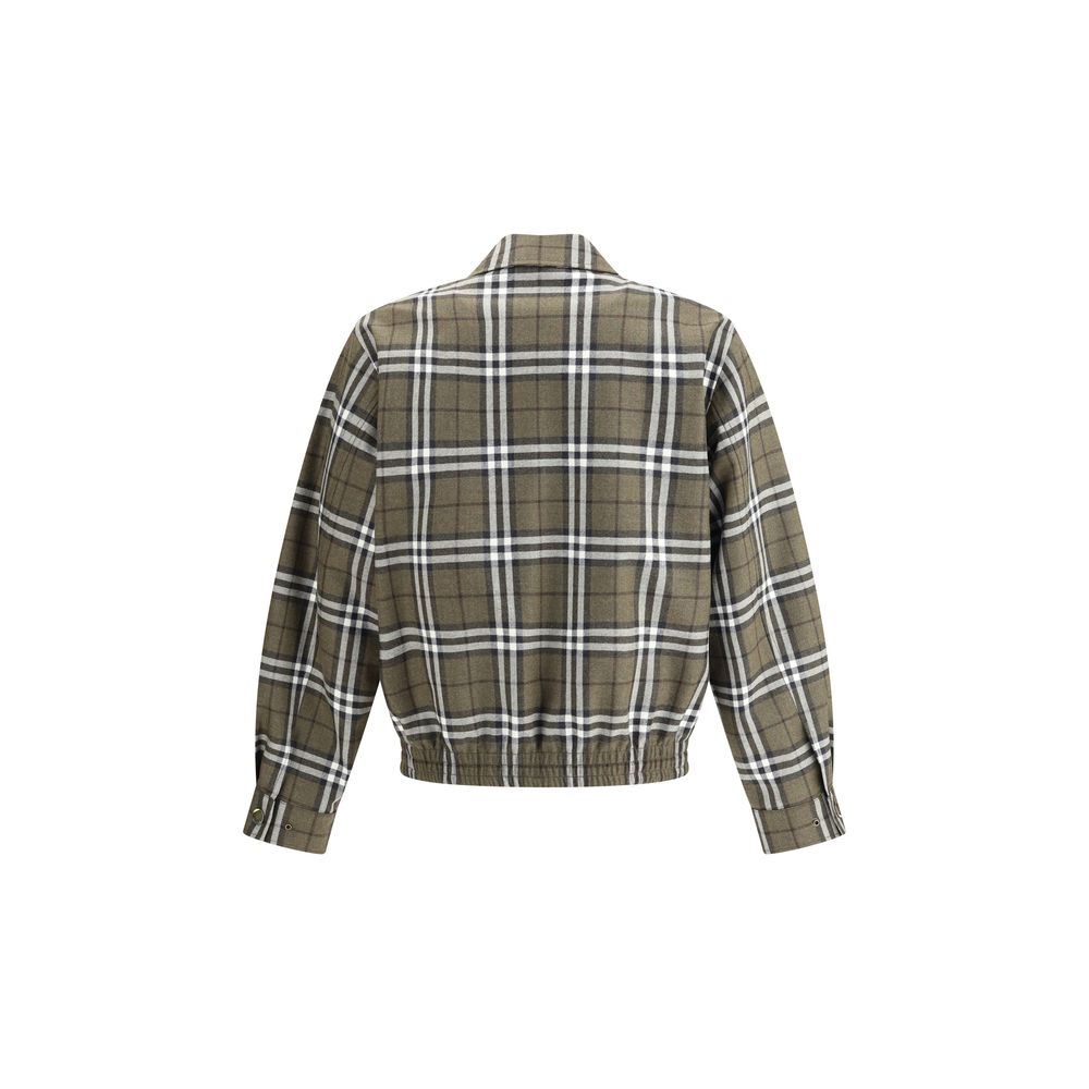 Burberry Harrington-Jacke aus Wolle mit Karomuster