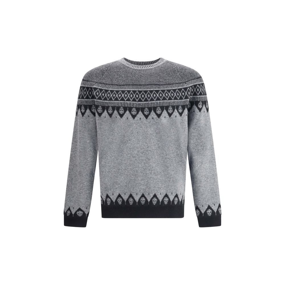 Alexander McQueen Pullover mit Jacquardmuster und Totenköpfen