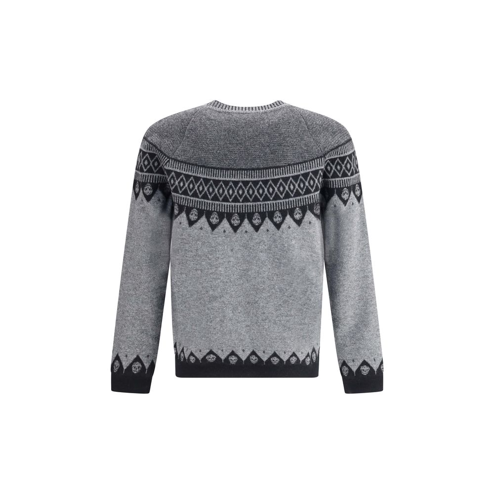 Alexander McQueen Pullover mit Jacquardmuster und Totenköpfen