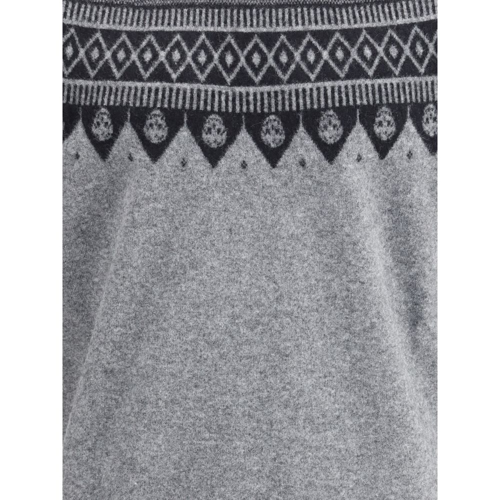 Alexander McQueen Pullover mit Jacquardmuster und Totenköpfen