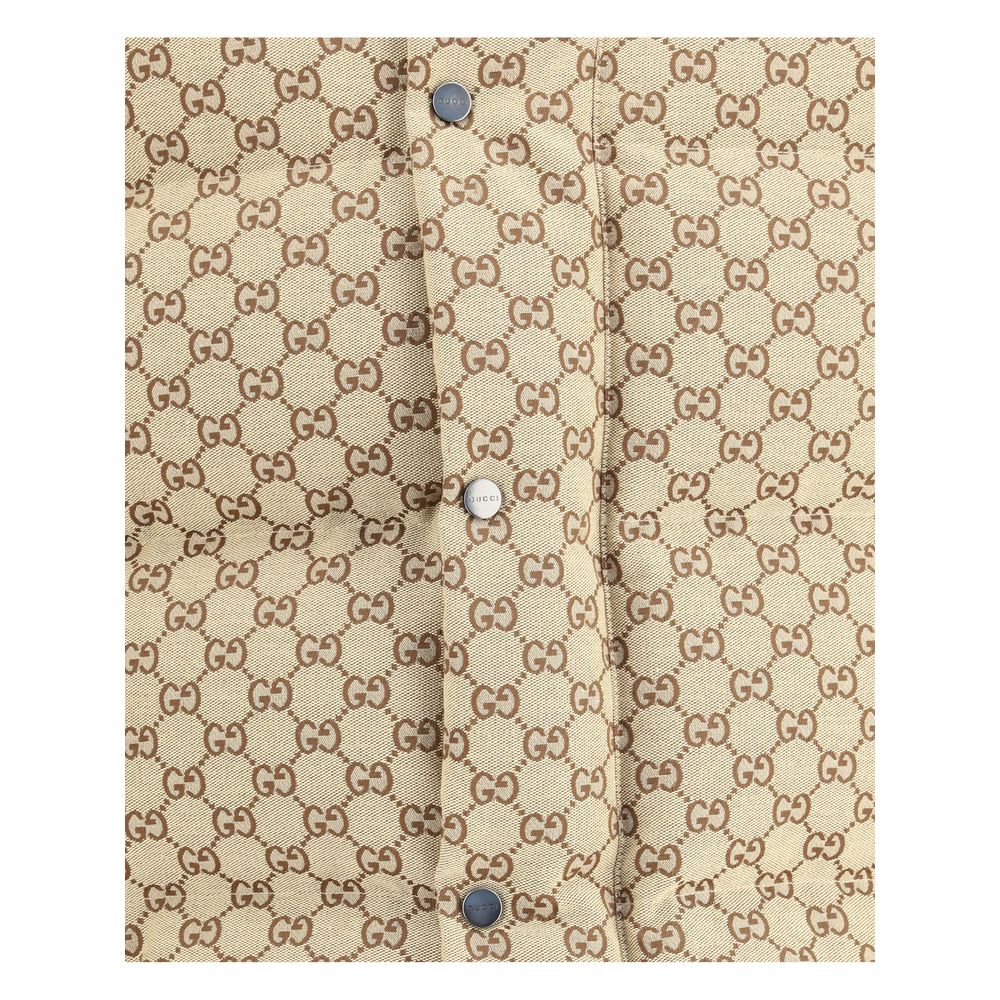 Gepolsterte Daunenjacke mit Gucci GG-Muster