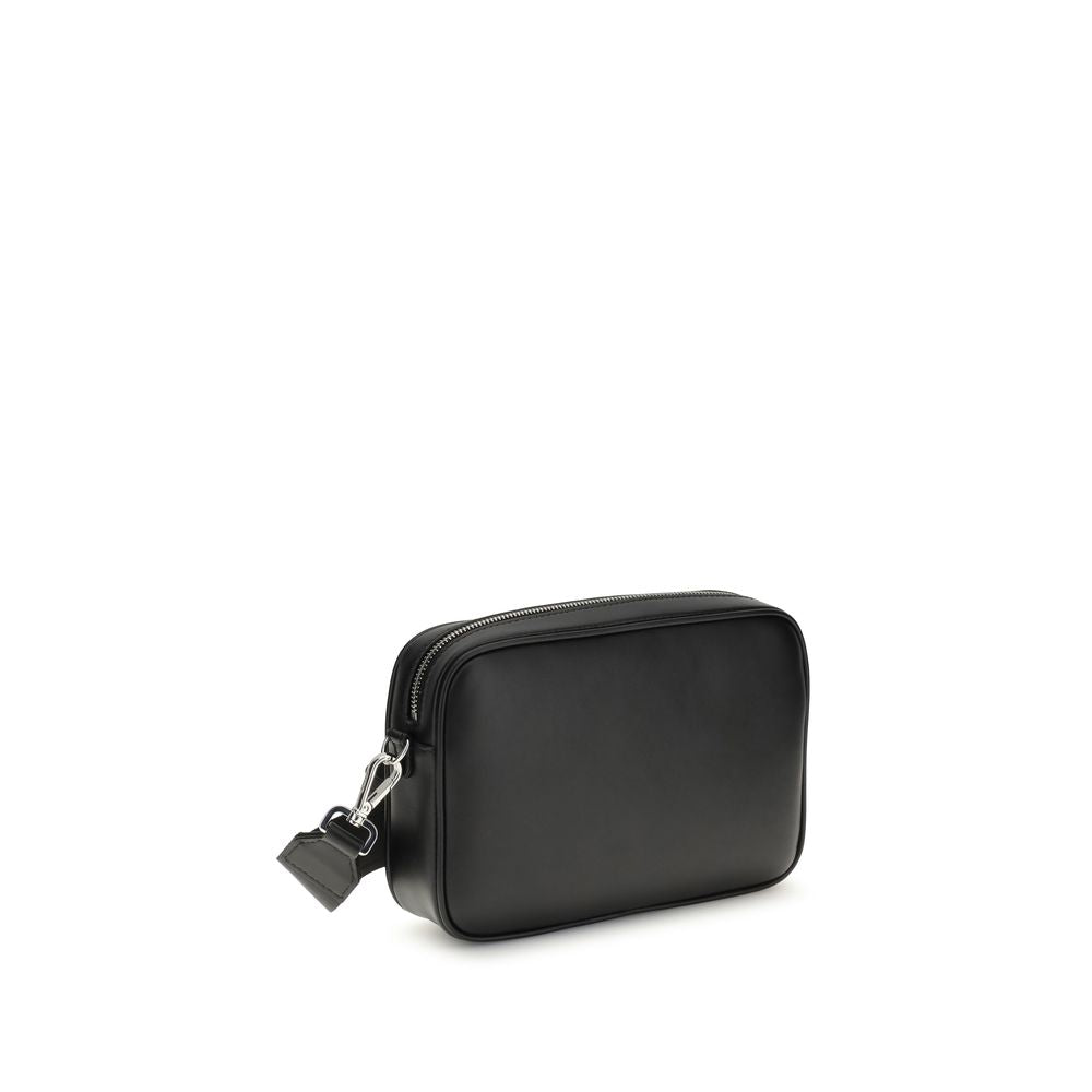 Fendi FF Schultertasche aus Leder und Canvas