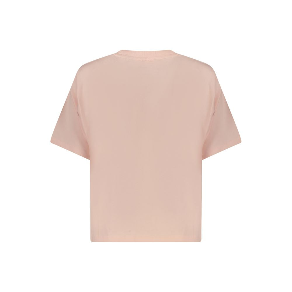 Guess Jeans Rosa Baumwoll-T-Shirt für Damen