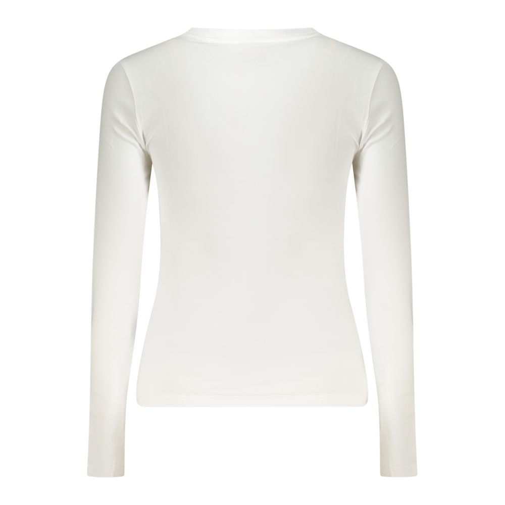 Guess Jeans Weißes Baumwoll-T-Shirt für Damen