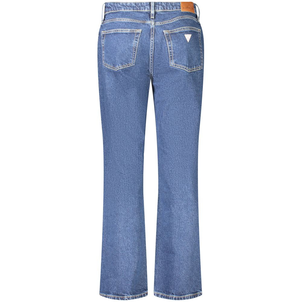 Guess Jeans Blaue Baumwolle Straight Jeans für Damen