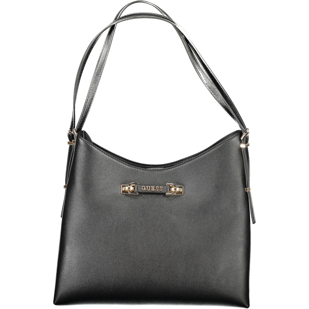 Guess Jeans Schwarze Polyethylen-Damenhandtasche