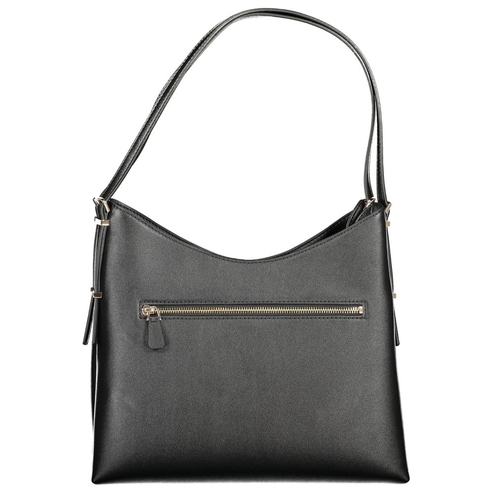 Guess Jeans Schwarze Polyethylen-Damenhandtasche