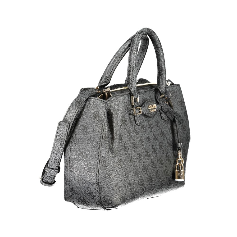 Guess Jeans Schwarze Polyethylen-Damenhandtasche