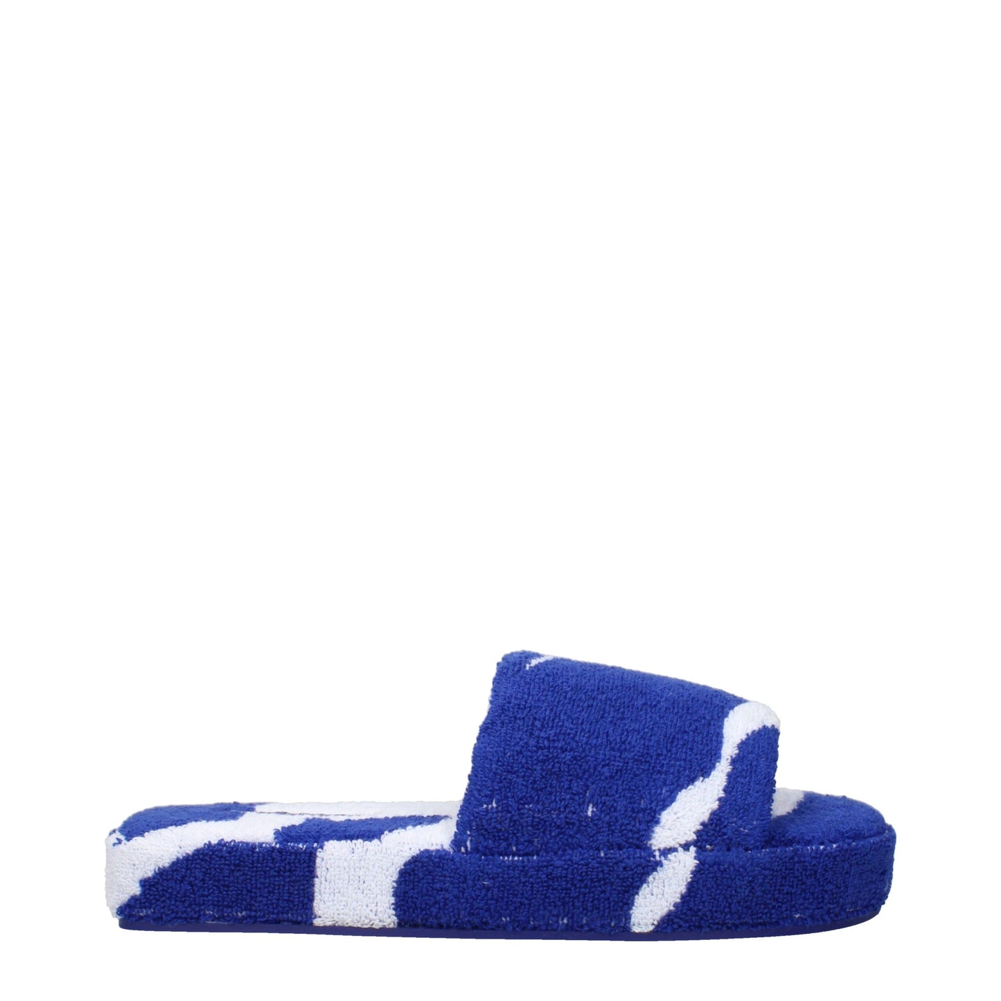 Burberry Blaue Stoff-Hausschuhe