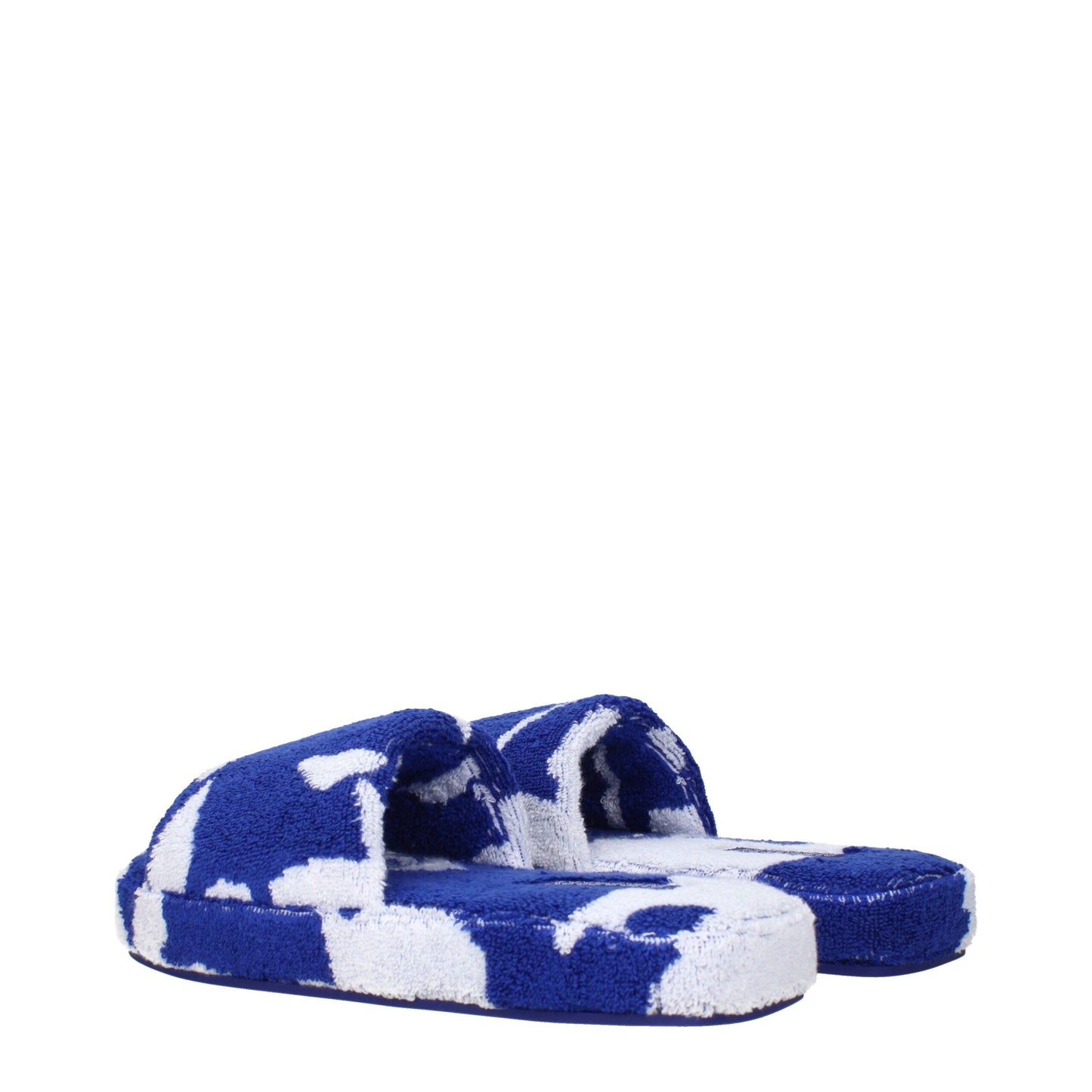 Burberry Blaue Stoff-Hausschuhe