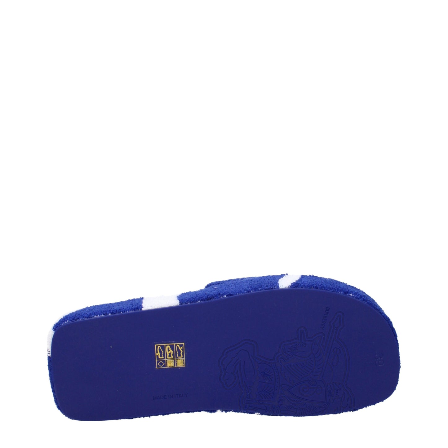 Burberry Blaue Stoff-Hausschuhe
