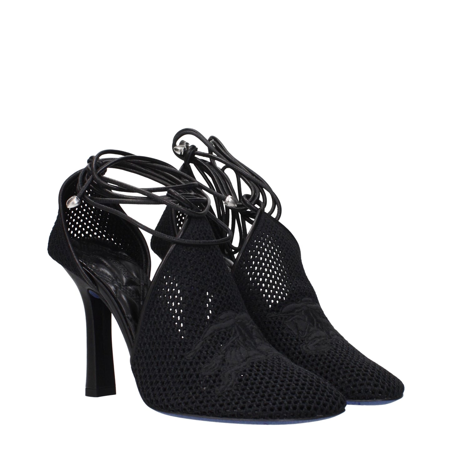 Burberry – Pumps mit hohem Absatz aus schwarzem Stoff
