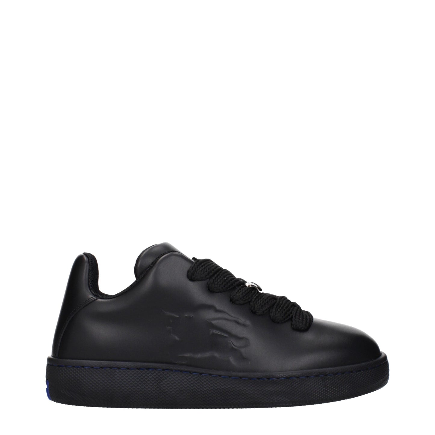Burberry – Niedrige Sneakers aus schwarzem Leder
