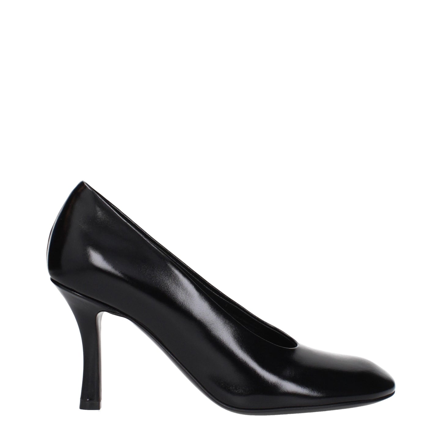 Burberry – Pumps aus schwarzem Leder mit hohem Absatz