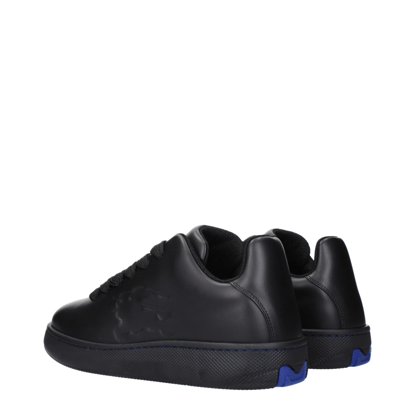 Burberry – Niedrige Sneakers aus schwarzem Leder