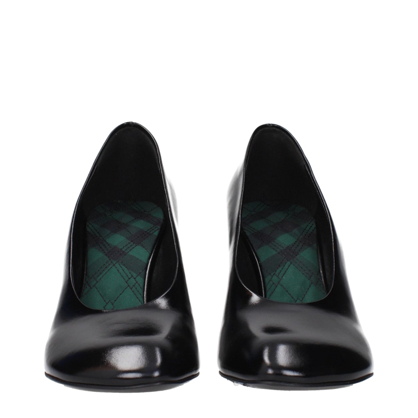 Burberry – Pumps aus schwarzem Leder mit hohem Absatz
