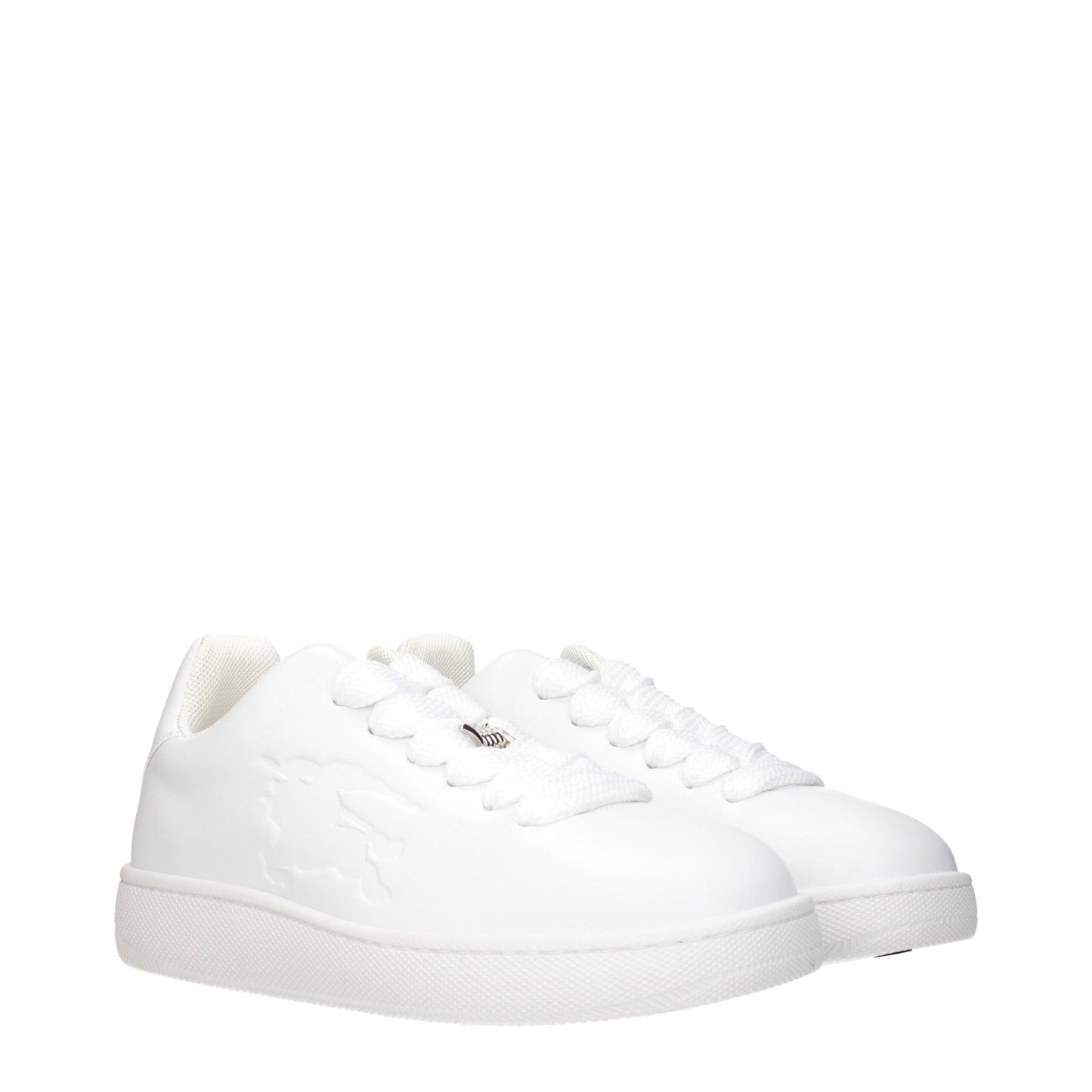 Burberry Weiße Leder Low-Tops