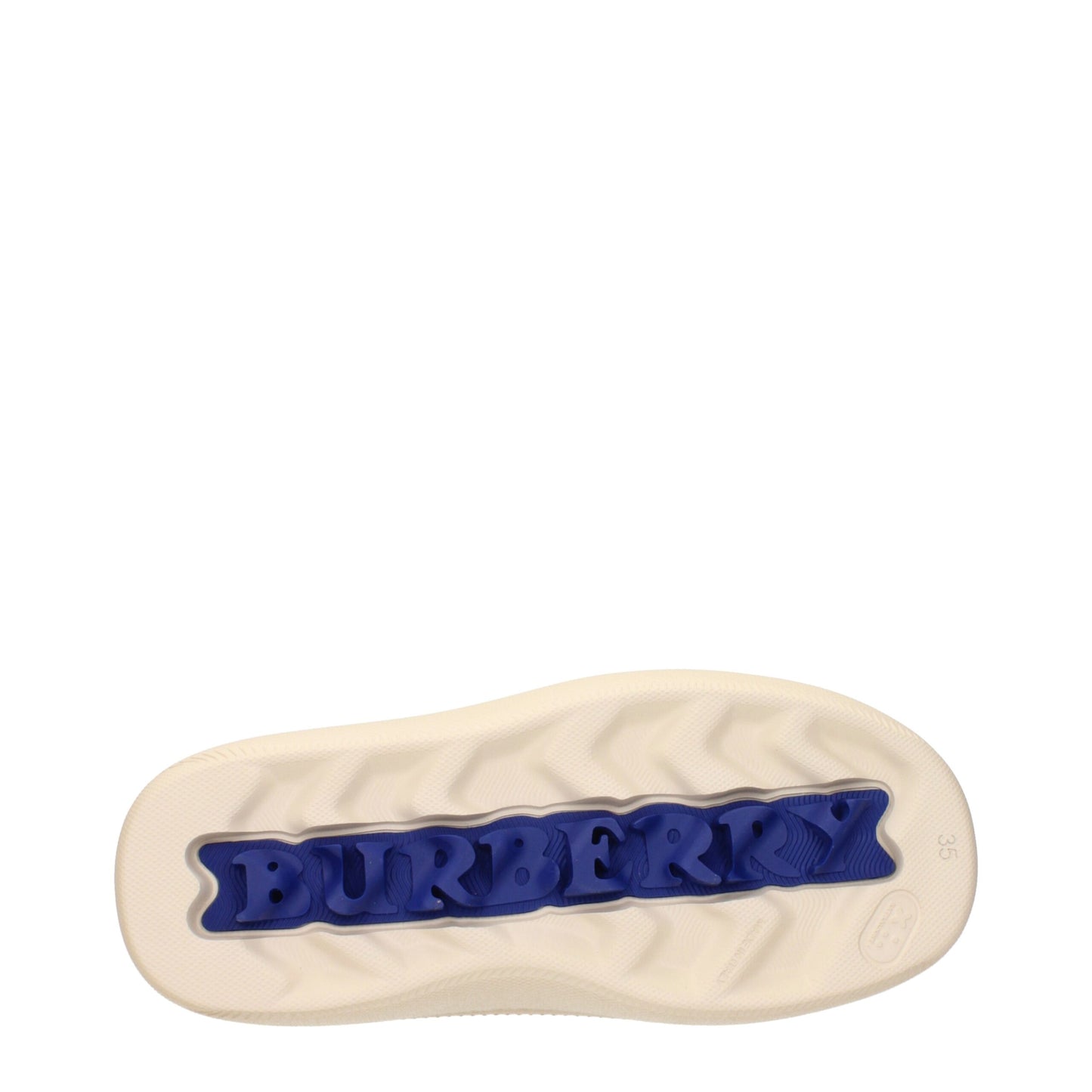 Beigefarbene Baumwoll-Sneakers von Burberry