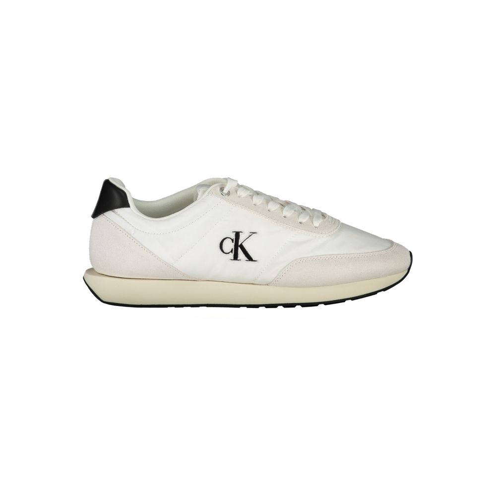 Calvin Klein Herren-Sneaker aus Polyester, weiß
