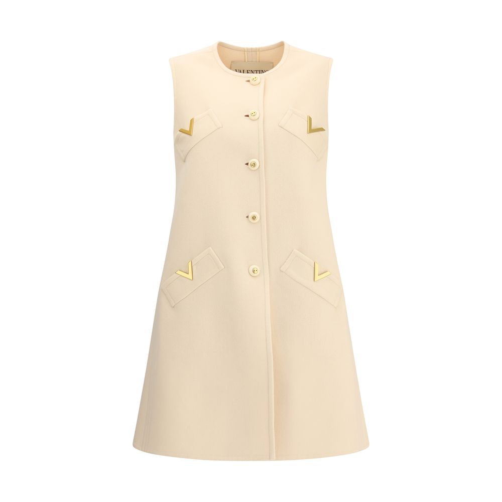 Valentino Compact Drap Long Weste