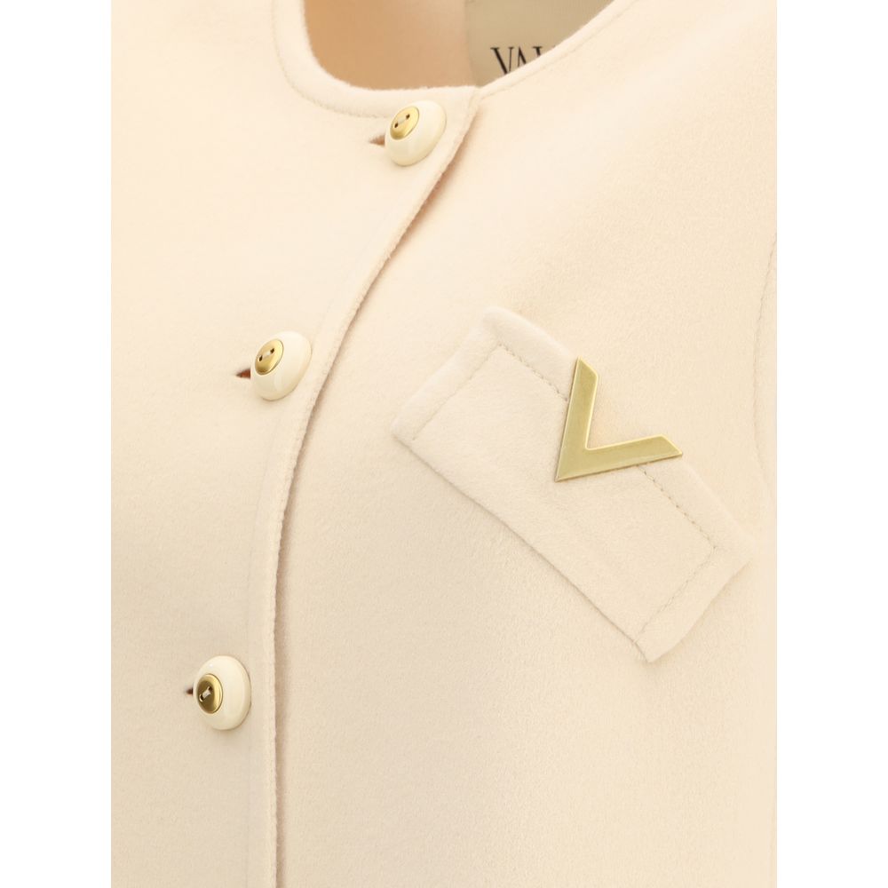 Valentino Compact Drap Long Weste