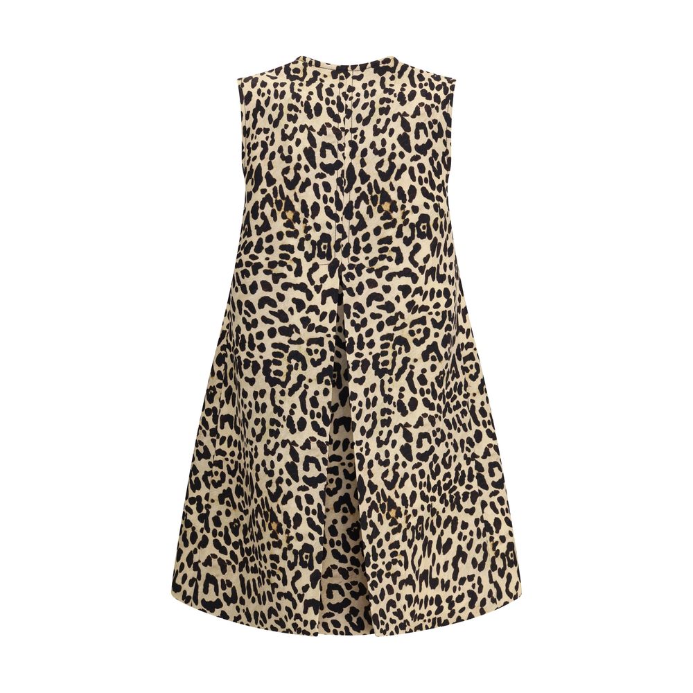 Valentino – Lange Weste mit Leopardenmuster