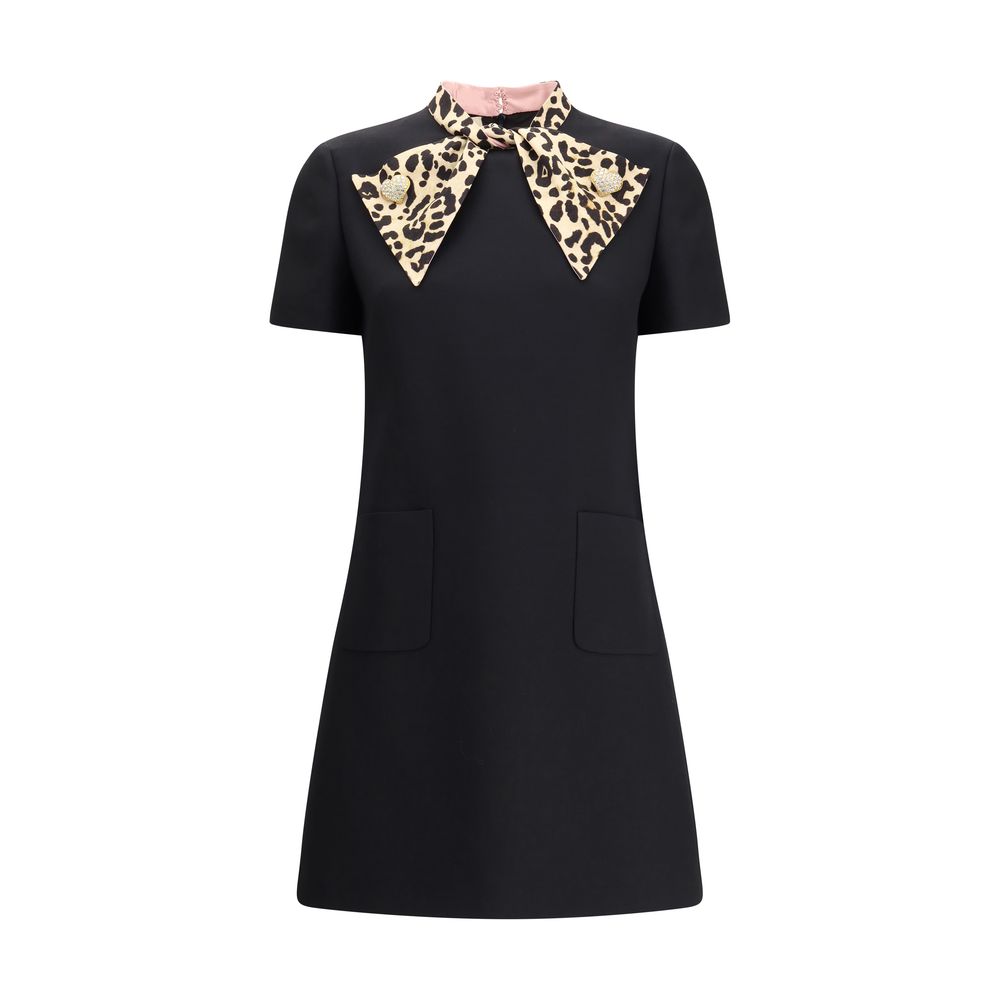 Valentino – Kurzes Kleid aus Crêpe Couture