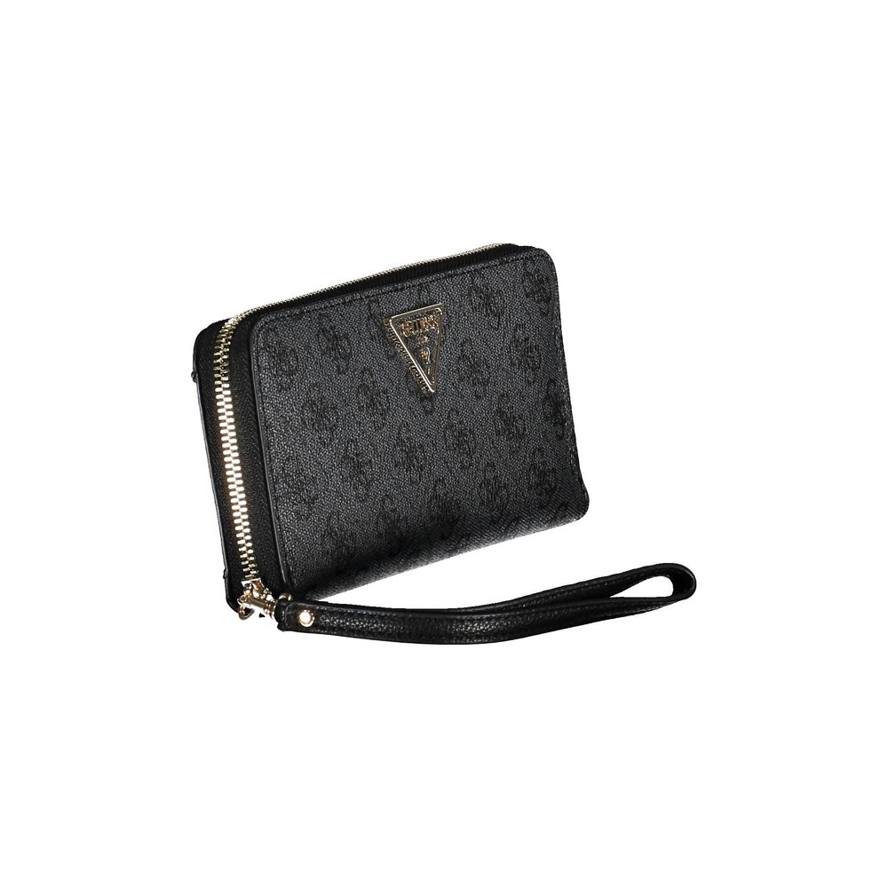 Guess Jeans – Schwarze Polyethylen-Geldbörse