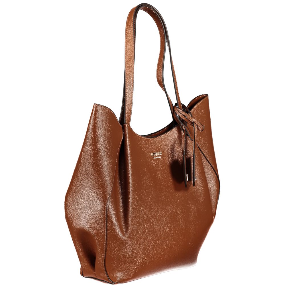Guess Jeans Braune Polyethylen Damen Handtasche