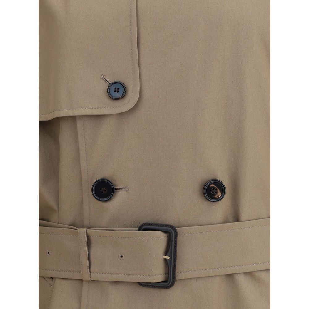 Burberry Langer Trenchcoat aus Baumwollgabardine