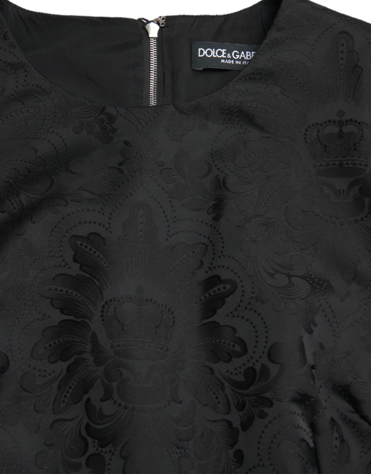 Dolce & Gabbana – Schwarzes, ärmelloses, figurbetontes Minikleid in A-Linie
