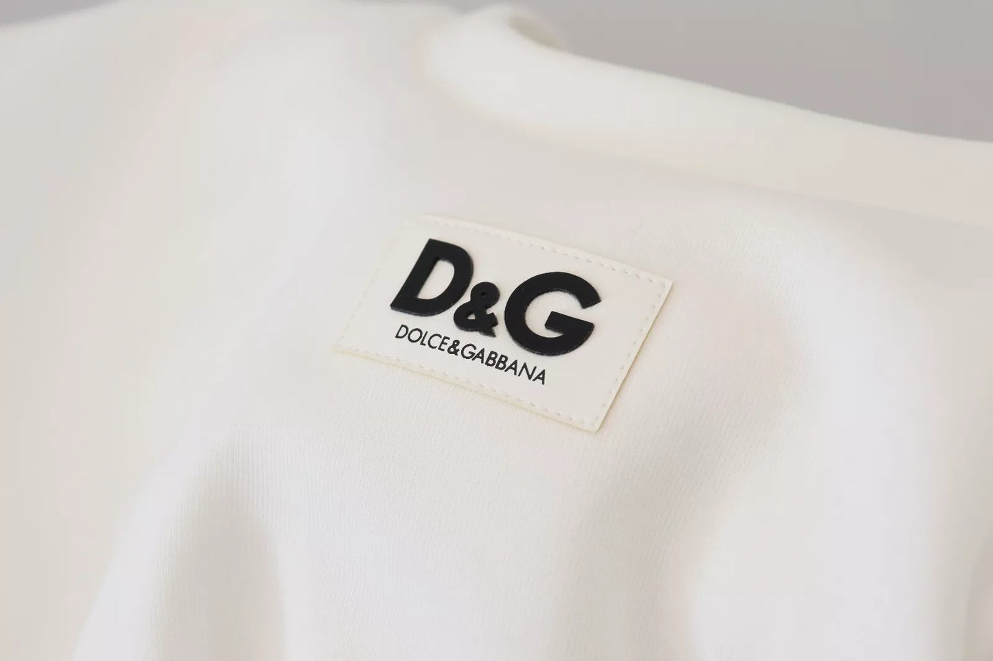 Dolce & Gabbana White Cotton Corset Stretch Top T-shirt