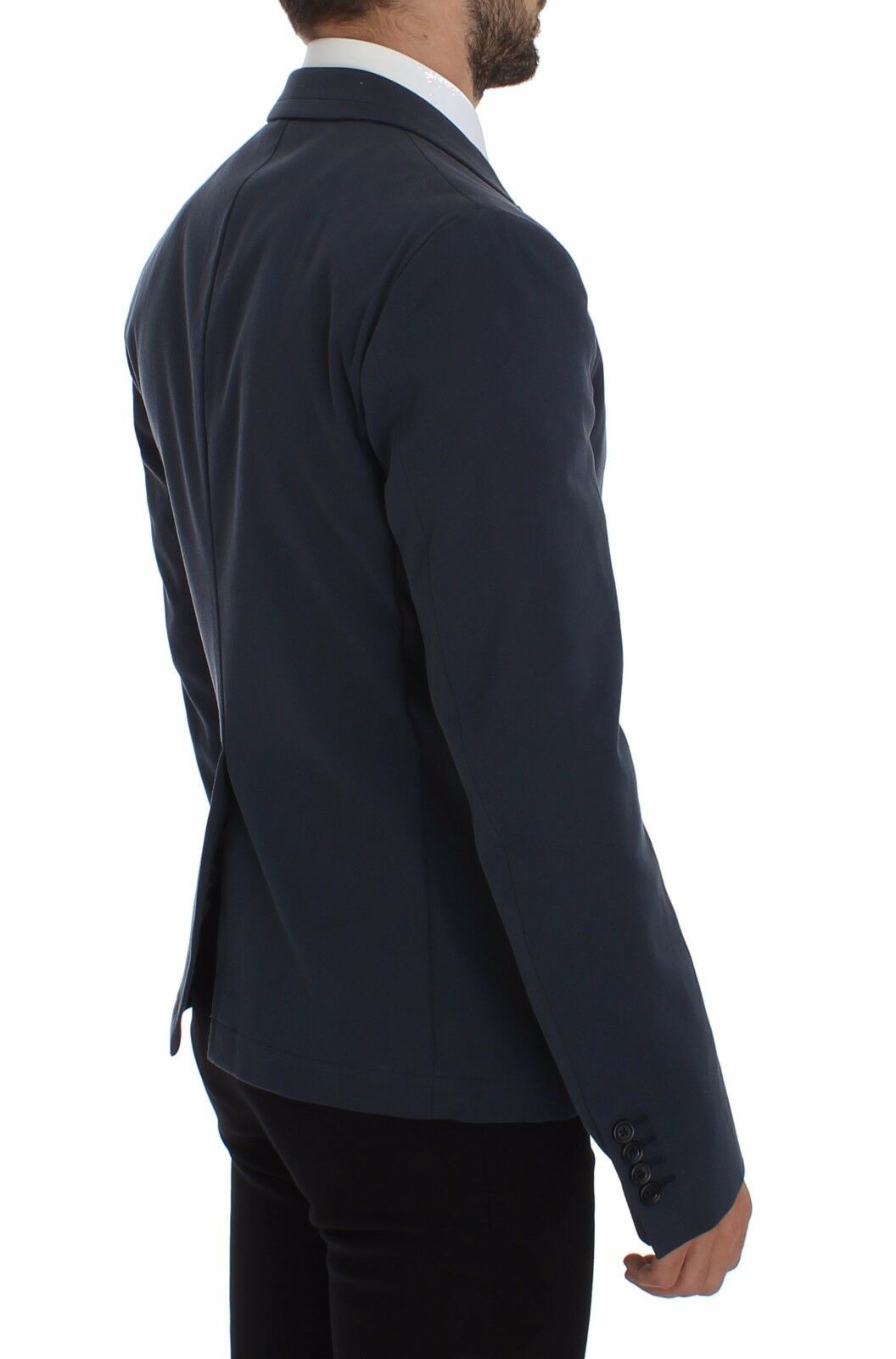 Dolce & Gabbana Blauer Freizeitblazer aus Baumwollstretch