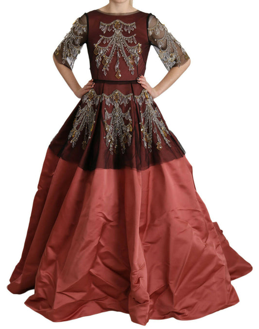 Dolce &amp; Gabbana – Prinzessinnenkleid aus Seide mit Kristallkronleuchter