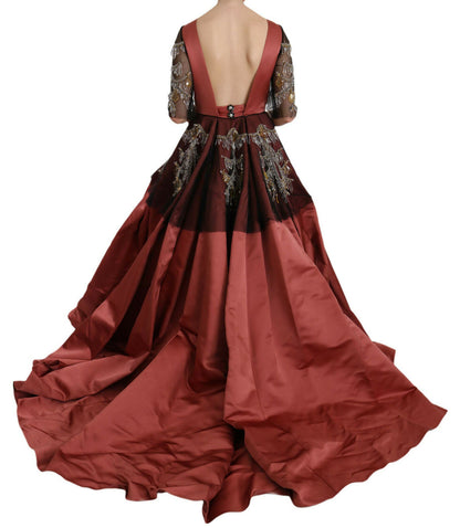 Dolce &amp; Gabbana – Prinzessinnenkleid aus Seide mit Kristallkronleuchter