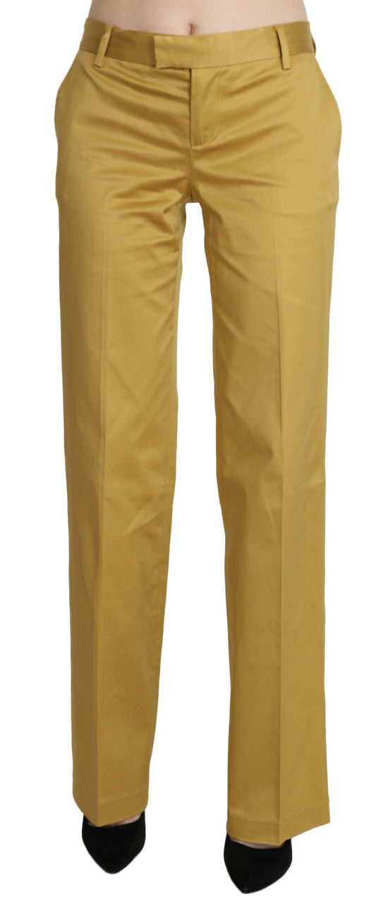 Just Cavalli – Senfgelbe, gerade, formelle Hose