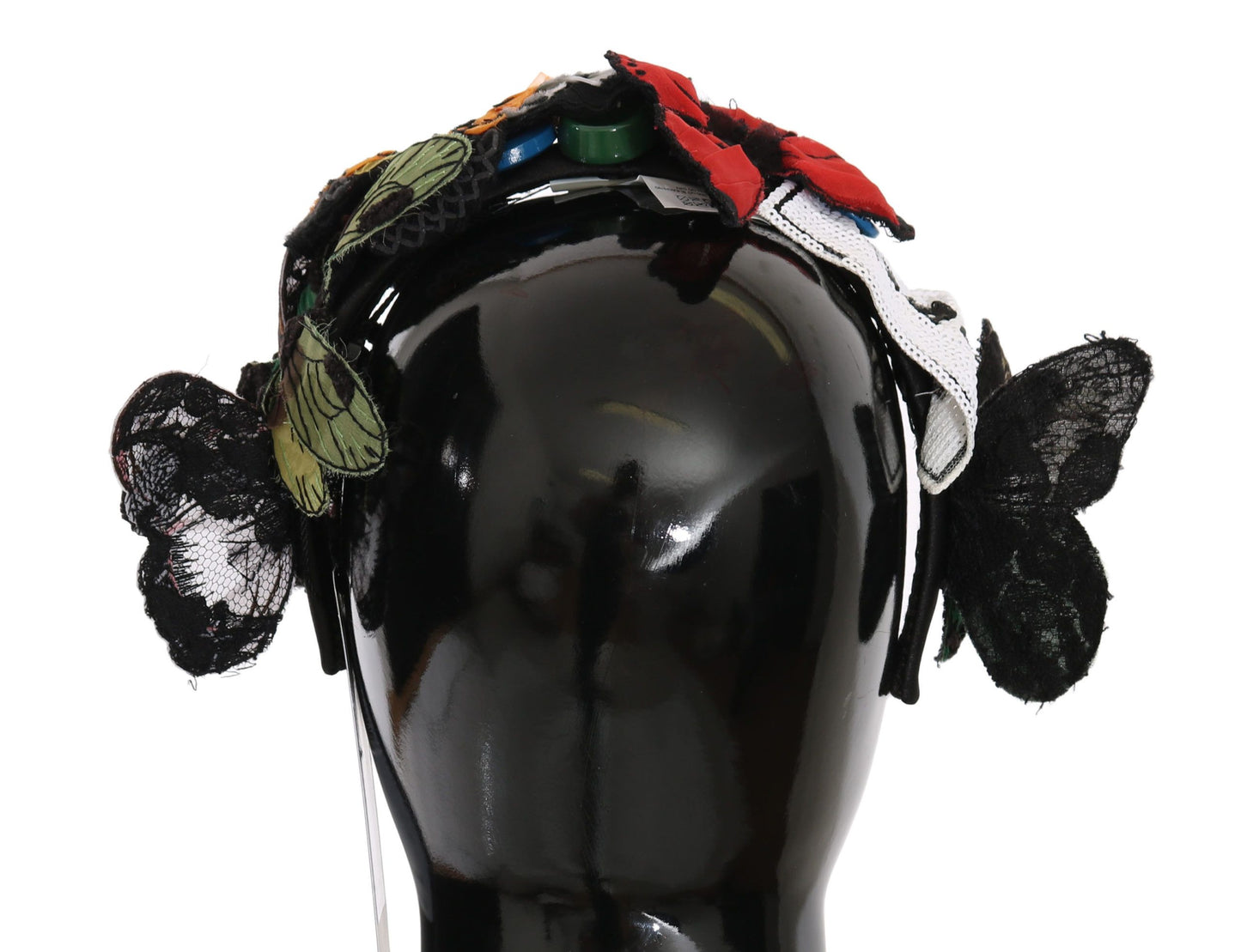 Dolce &amp; Gabbana Tiara Haarreif mit Blumen- und Schmetterlings-Paillettendiadem