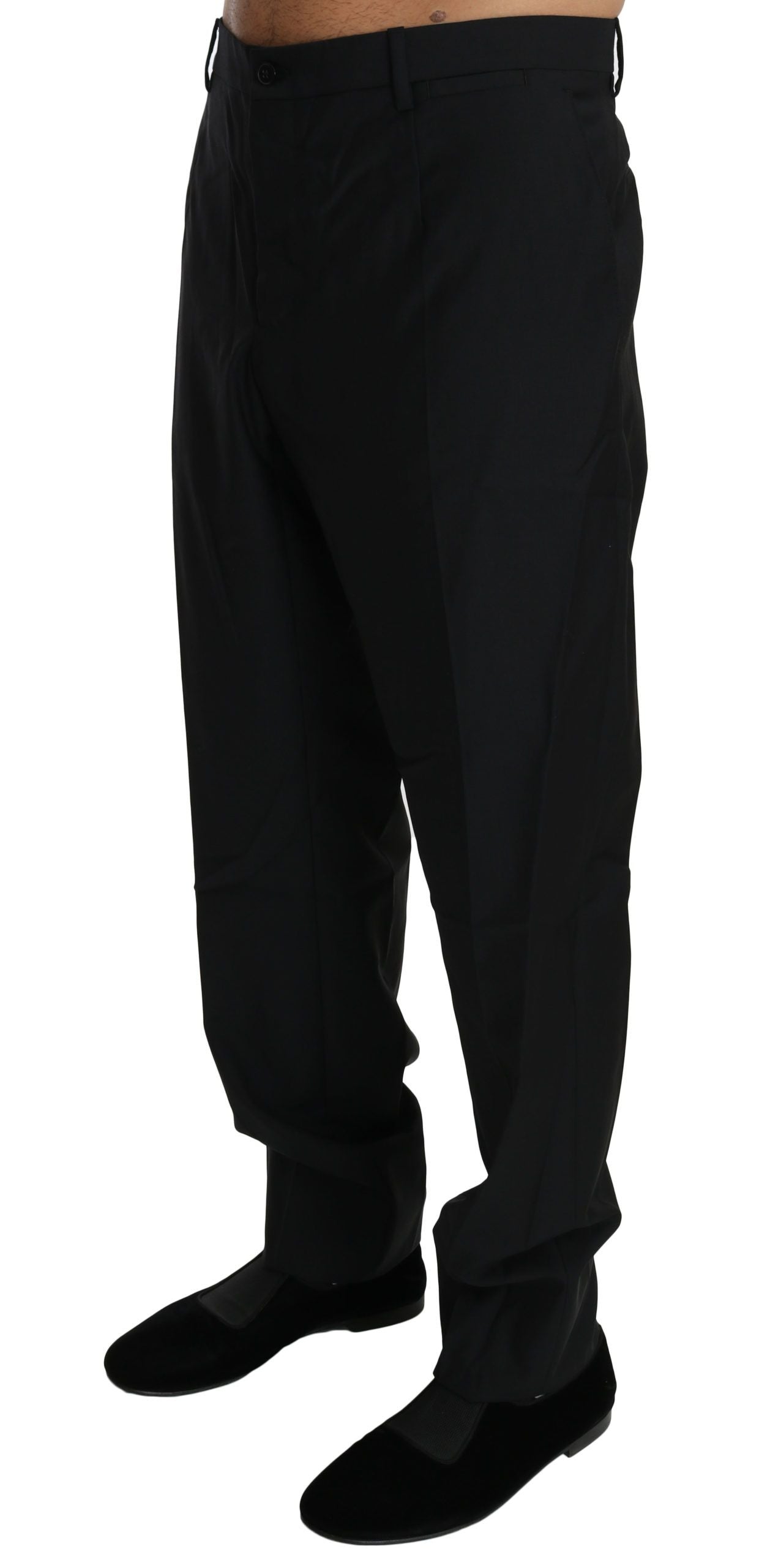 Dolce &amp; Gabbana Schwarze Anzughose für formelle Anlässe, Herren, Wollhose