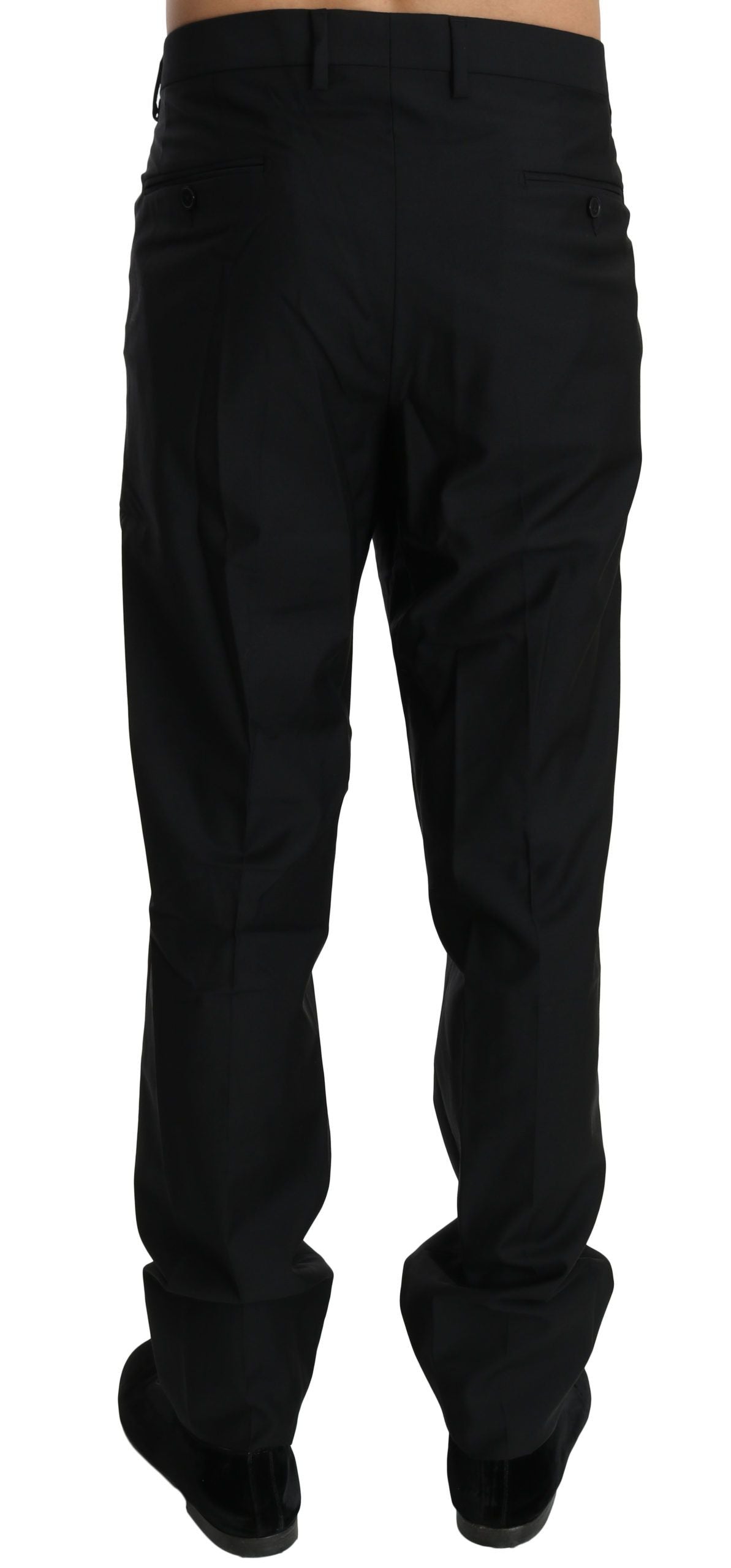 Dolce &amp; Gabbana Schwarze Anzughose für formelle Anlässe, Herren, Wollhose