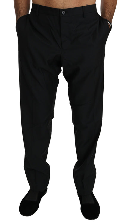 Dolce &amp; Gabbana Schwarze Anzughose für formelle Anlässe, Herren, Wollhose