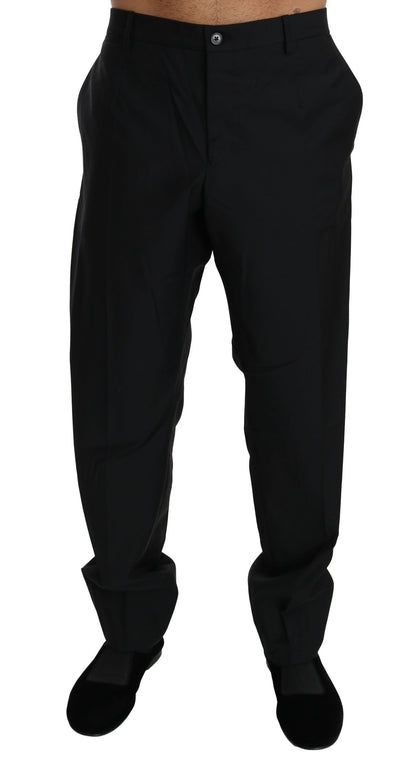 Dolce &amp; Gabbana Schwarze Anzughose für formelle Anlässe, Herren, Wollhose