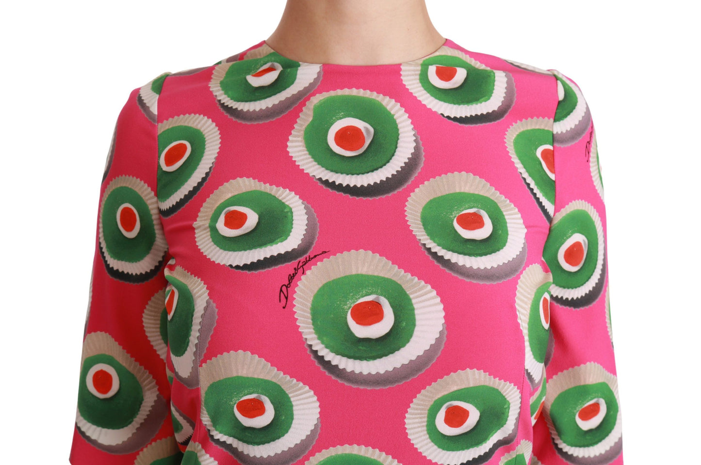 Dolce &amp; Gabbana – Rosafarbenes Cup-Cake-Etuikleid aus Stretch-Seide