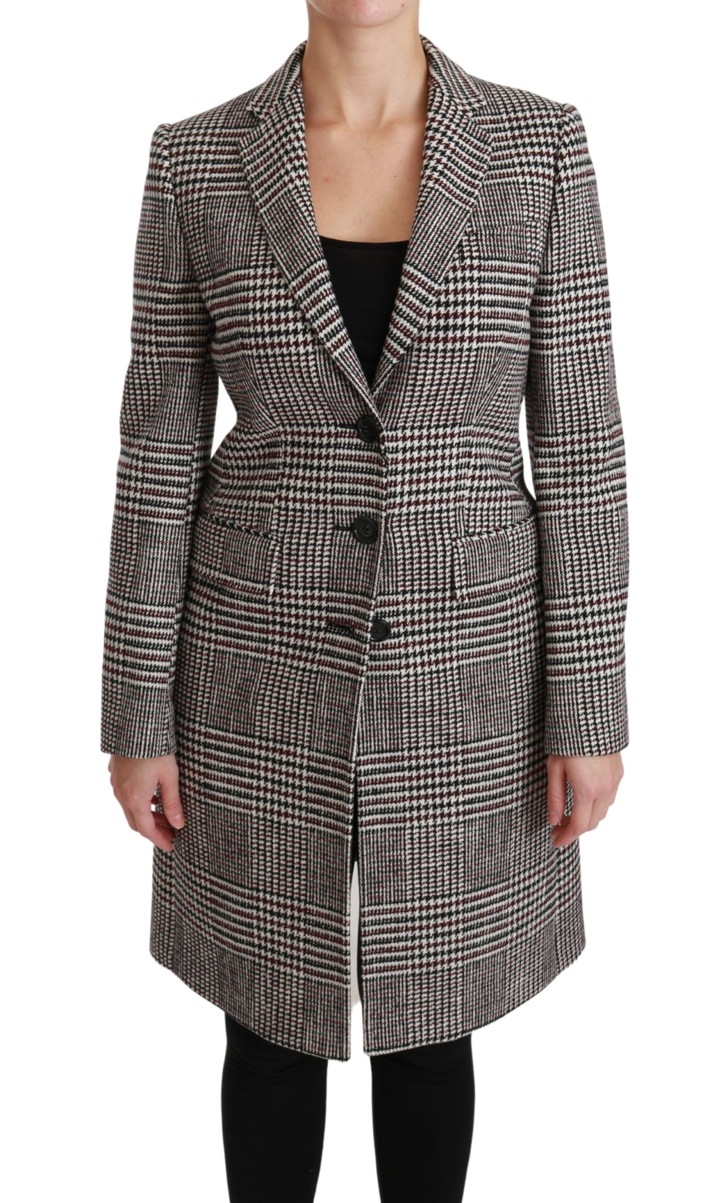 Dolce &amp; Gabbana Multicolor Trench Knee Long Jacket Coat
