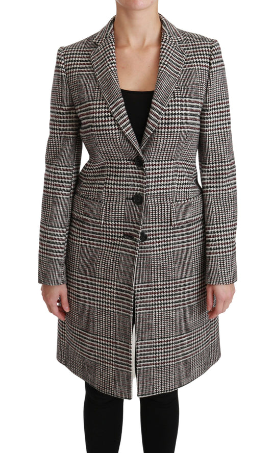 Dolce &amp; Gabbana – Mehrfarbiger Trenchcoat mit knielanger Jacke